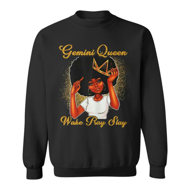 Womens Gemini Queens Are Born In May 21 - June 21 Birthday  Sweatshirt