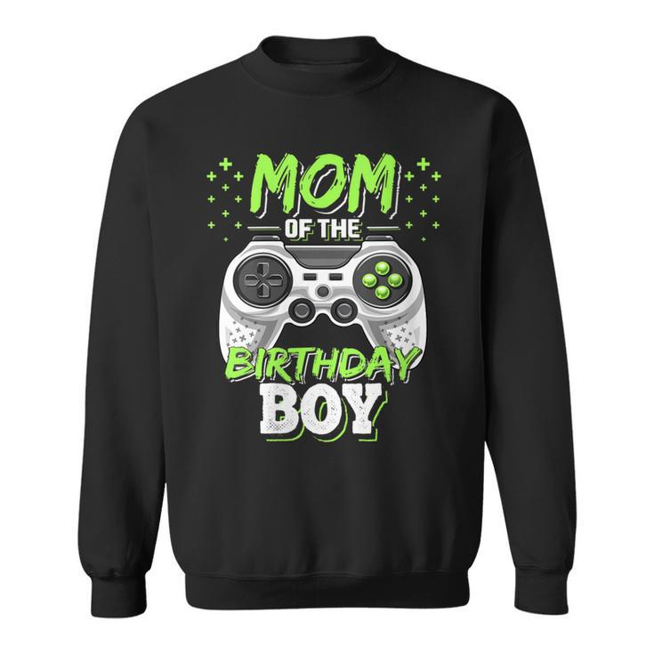 Womens Mom Of The Birthday Boy Matching Video Gamer Birthday Party  V4 Sweatshirt