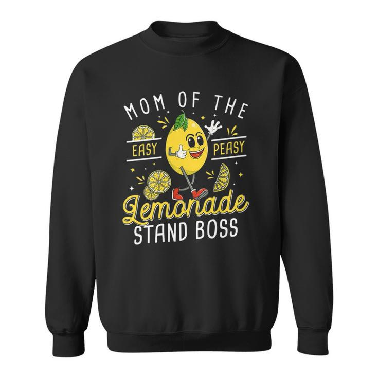 Womens Mom Of The Lemonade Stand Boss Funny Lemon Sell Lemonade Sweatshirt