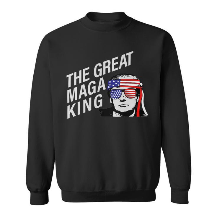 Womens The Great Maga King Trump Ultra Maga   Sweatshirt