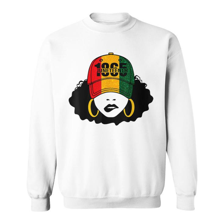 1865 Junenth Celebrate Black Girl Magic Melanin Women  Sweatshirt