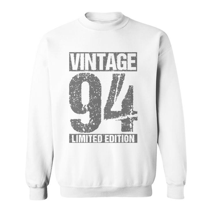 28 Years Old Vintage 1994 28Th Birthday Decoration Men Women Sweatshirt