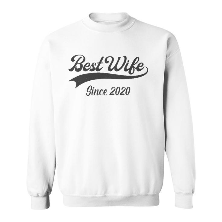 2Nd Wedding Aniversary Gift For Her - Best Wife Since 2020 Married Couples Sweatshirt