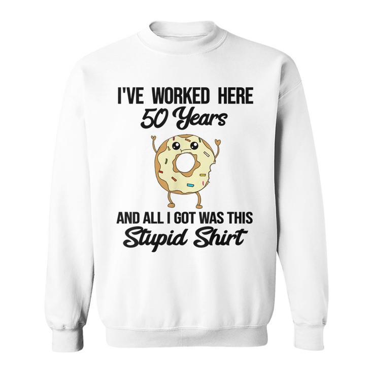 50 Year Co-Worker Fifty Years Of Service Work Anniversary Sweatshirt