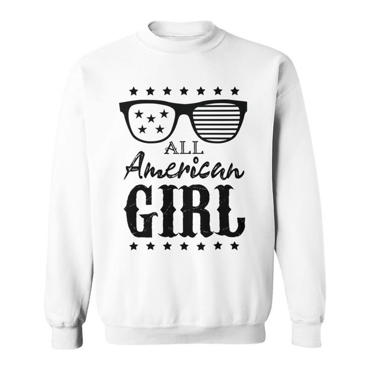 All American Girl 4Th Of July Family Matching Sunglasses  Sweatshirt