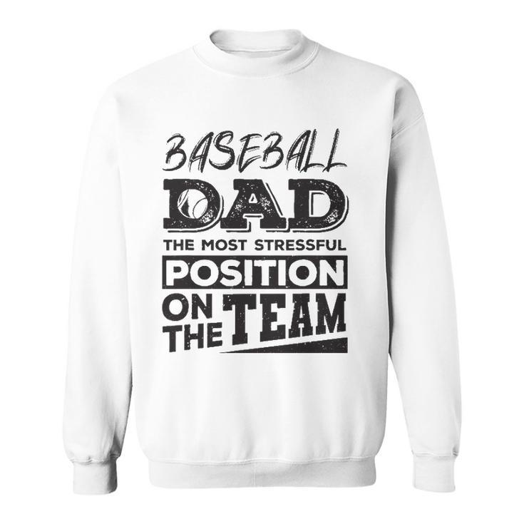Baseball Dad  Men Baseball Lover Sweatshirt