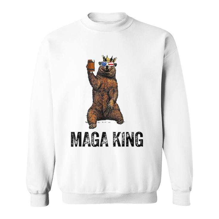 Bear Crown Maga King The Great Maga King Pro Trump Sweatshirt