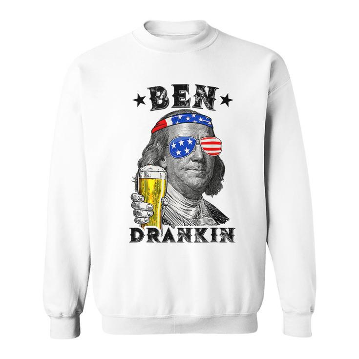 Ben Drankin Benjamin Funny Drink Beer 4Th Of July Sweatshirt