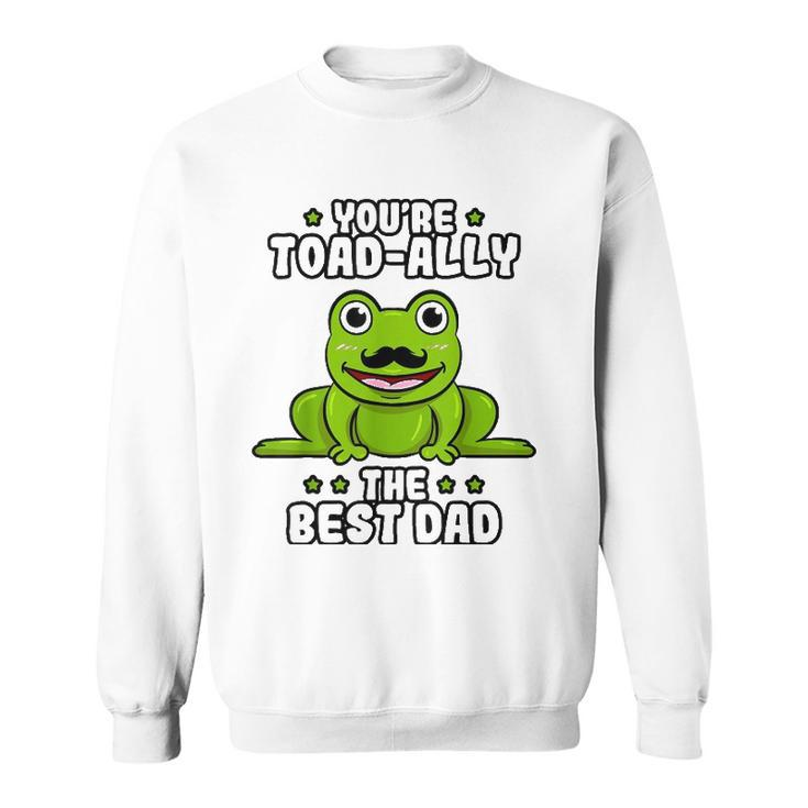 Best Dad Daddy Frog Toad Ally Fathers Day Toad Froggy Sweatshirt