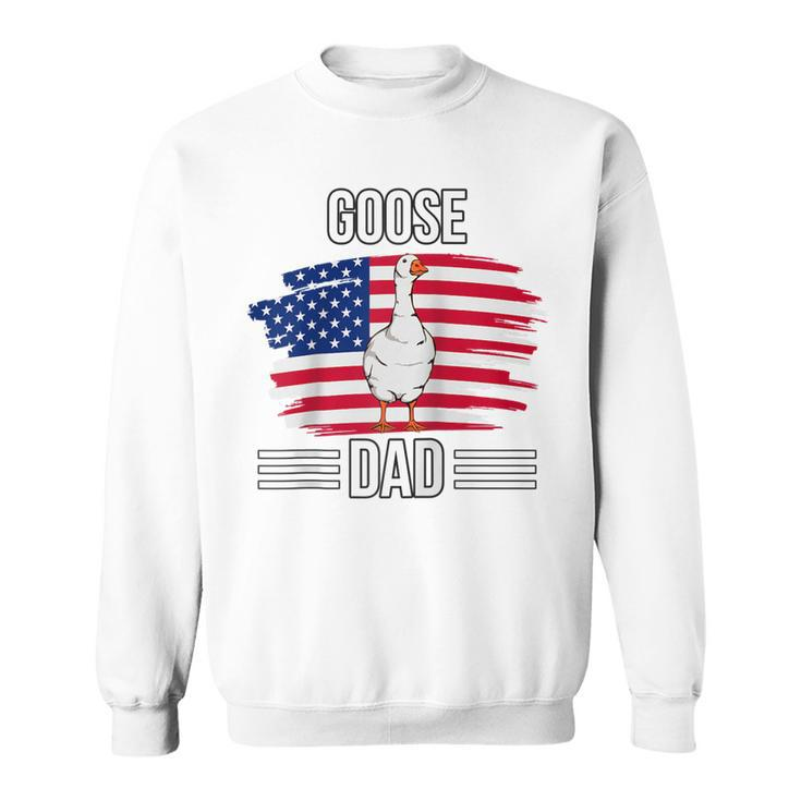 Bird Us Flag 4Th Of July Fathers Day Goose Dad  Sweatshirt