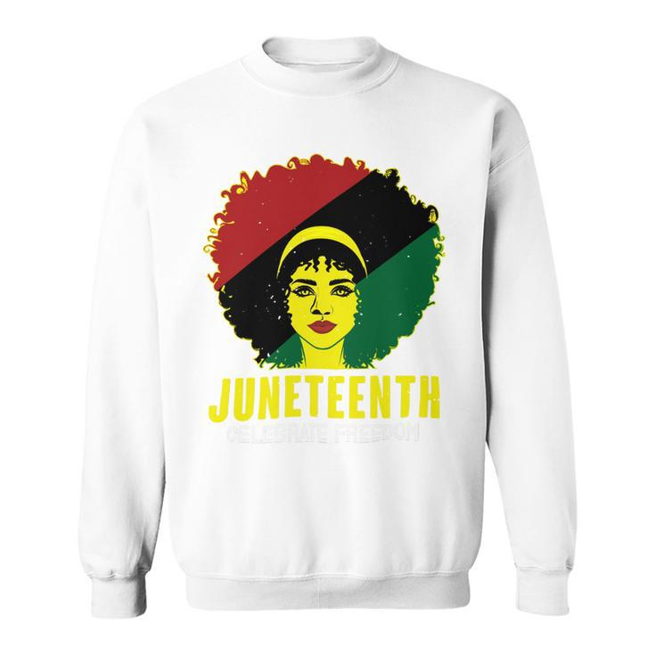 Black Queen Juneteenth Celebrate Freedom Tshirt Sweatshirt