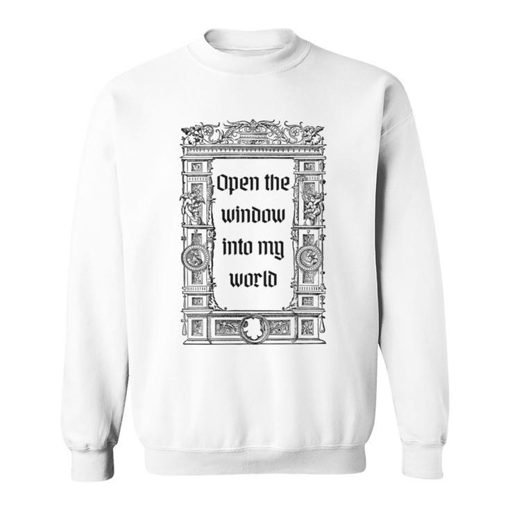 Black White Gothic Medieval  Sweatshirt