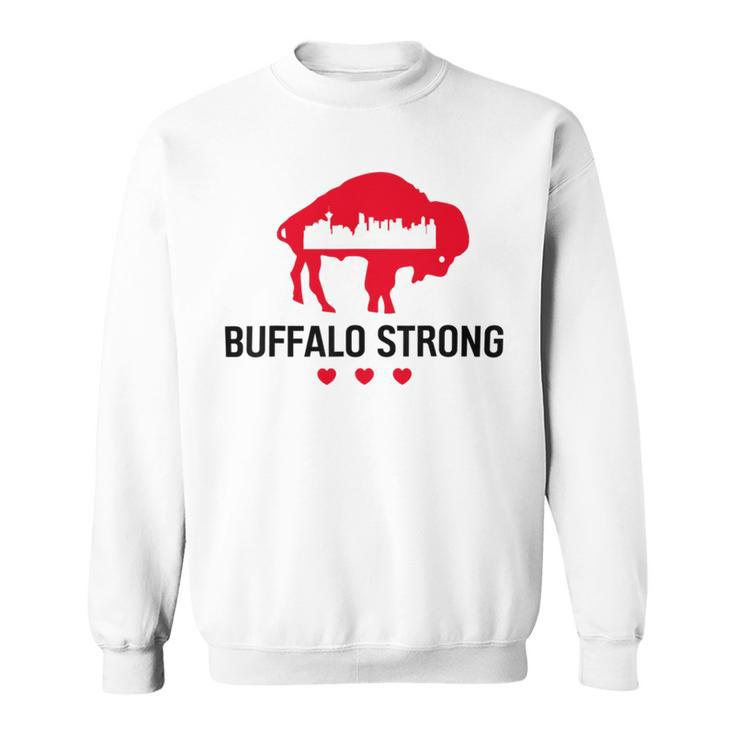 Buffalo Strong Pray For Buffalo  Buffalo Strong Sweatshirt