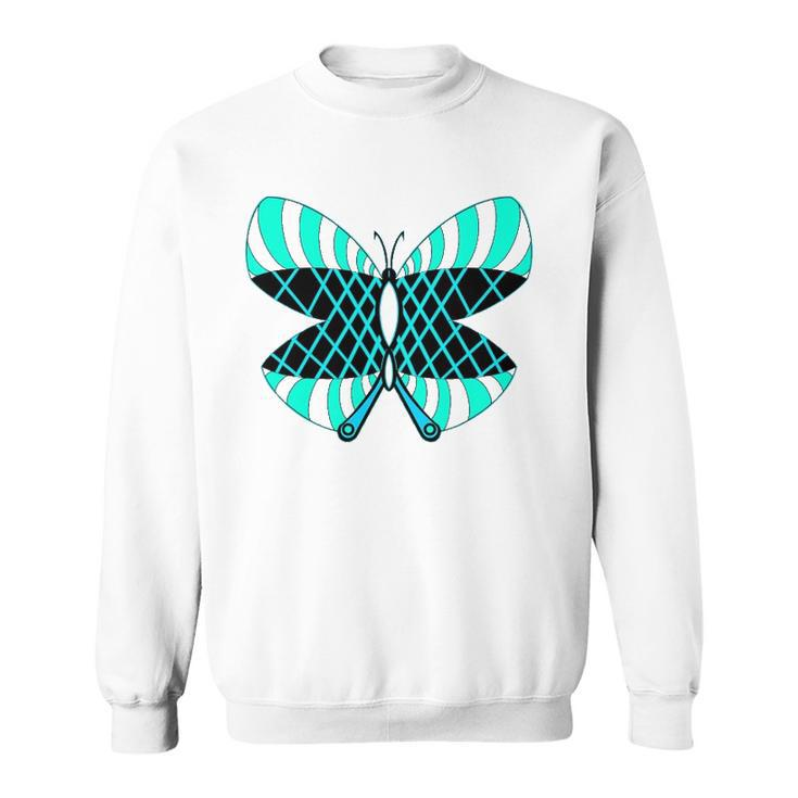 Butterfly Blue Dream Animal Lover Sweatshirt