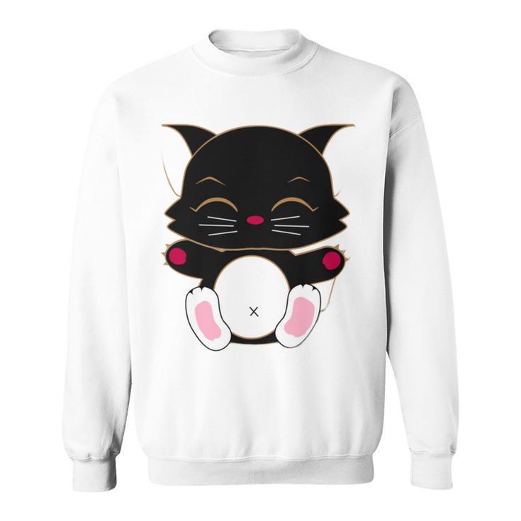 Cat Cut Cat Cat Lovers Black Cat Funny Cat Birthday Cat Gift Cat Danger Kitty Sweatshirt