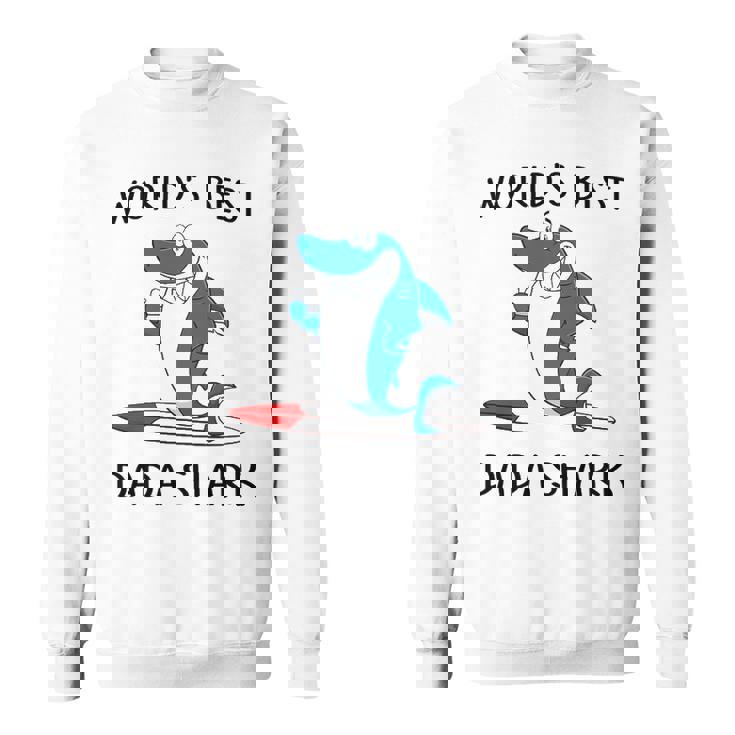 Dada Grandpa Gift   Worlds Best Dada Shark Sweatshirt