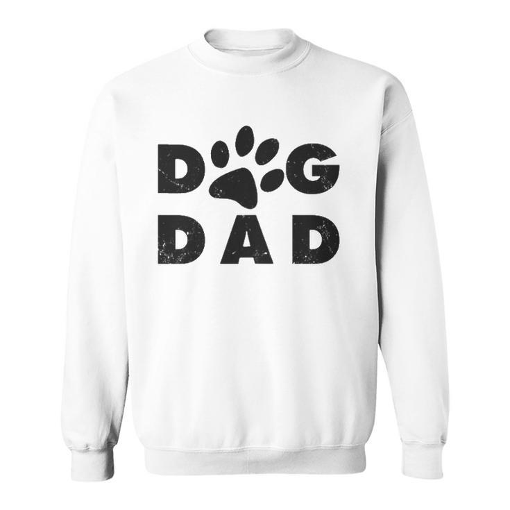 Dog Dad Classic Design Paw Gift Sweatshirt