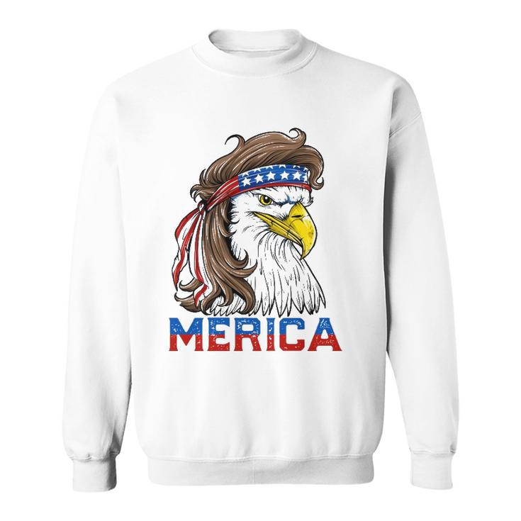 Eagle Mullet 4Th Of July American Flag Merica Usa Essential Sweatshirt