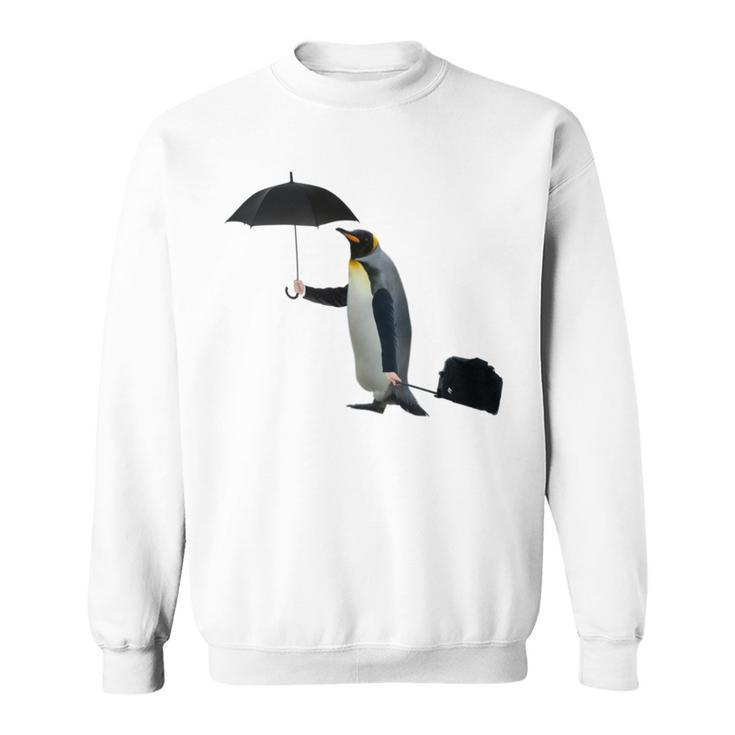 Funny Business Penguin Birds With Human Hands Sweatshirt