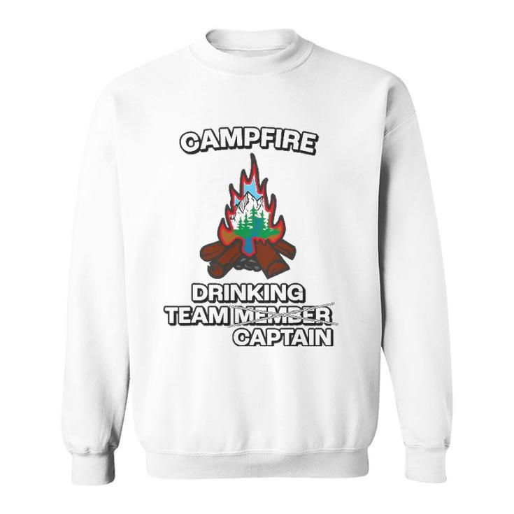 Funny Campfire Team Captain - Great Camping Sweatshirt