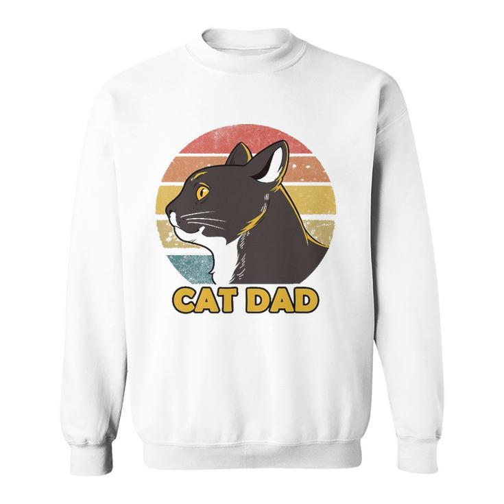 Funny Cat Dad Fathers Day Sweatshirt