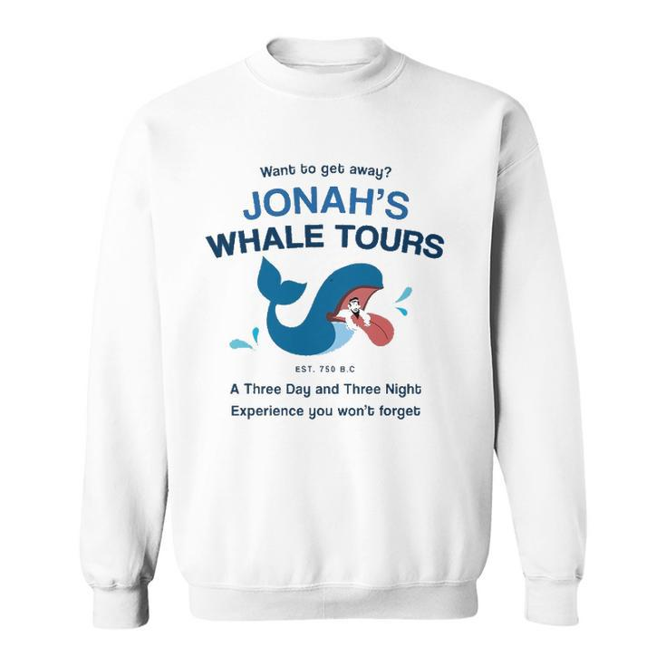 Funny Christian Gifts Religious Bible Verse Jonahs Whale Sweatshirt