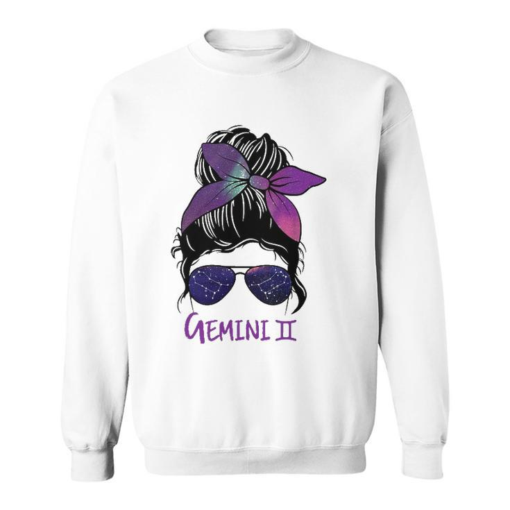 Gemini Girl Birthday Gemini Woman Zodiac Constellation Sweatshirt