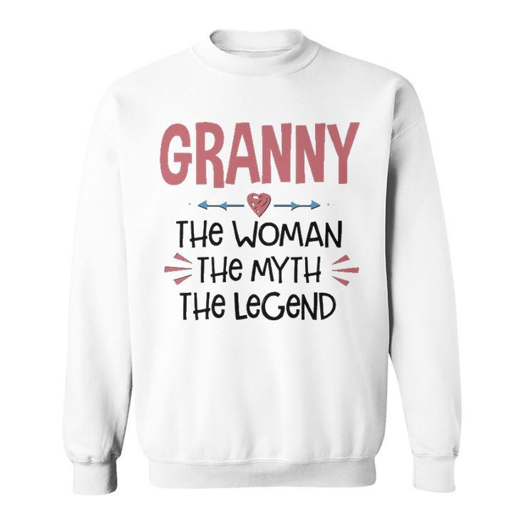Granny Grandma Gift   Granny The Woman The Myth The Legend Sweatshirt