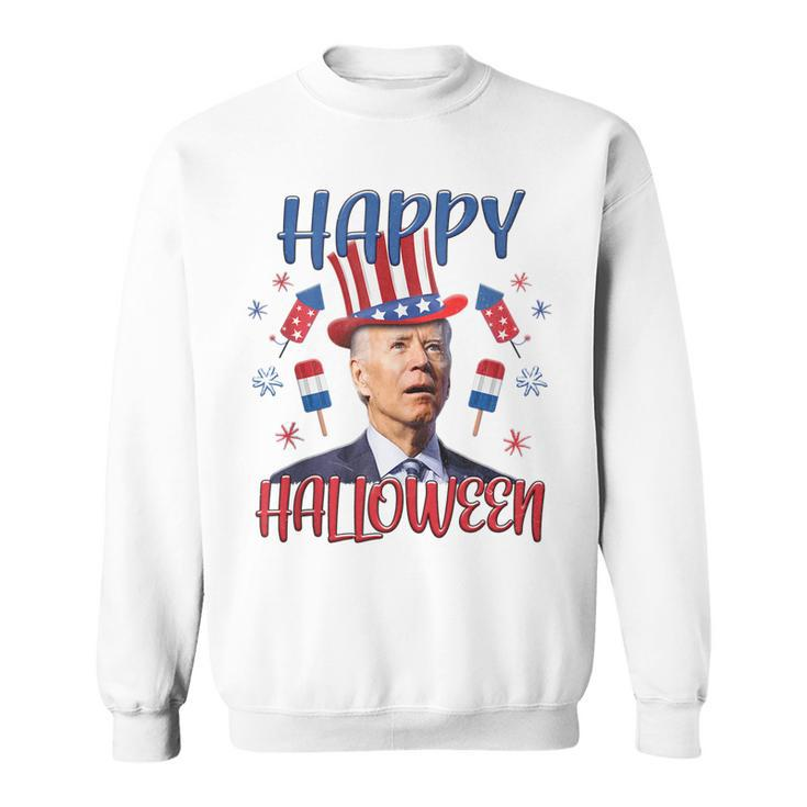 Halloween Funny Happy 4Th Of July Anti Joe Biden Men Women  Sweatshirt