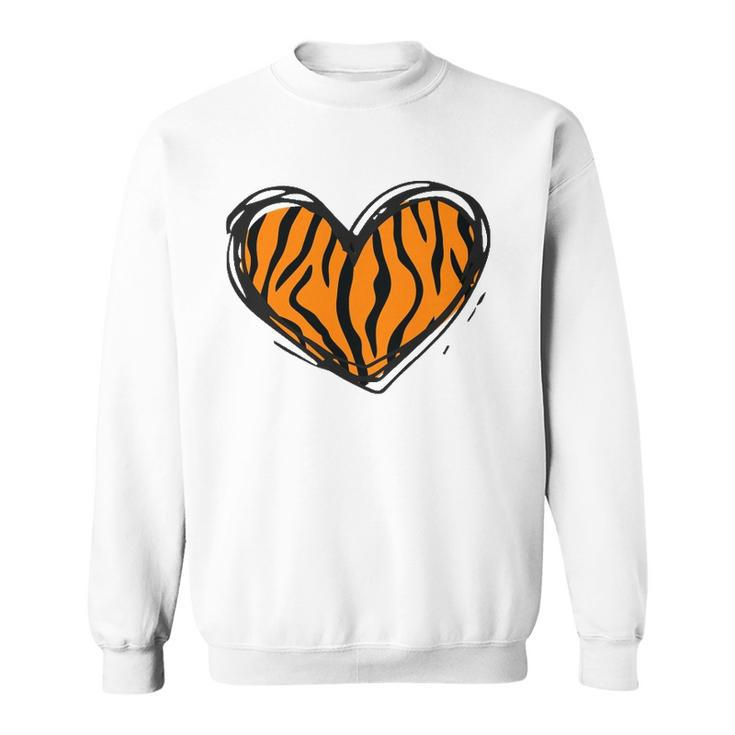Heart Tiger Pattern Clothing - Tiger Print Sweatshirt