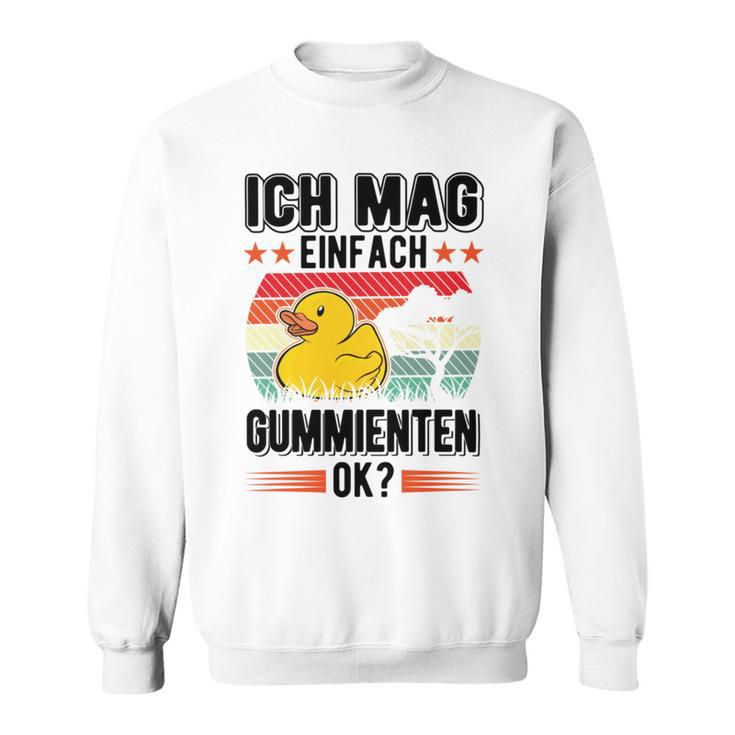 Ich Mag Einfach Gummienten Badeente Sweatshirt