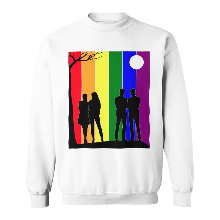 Lgbt Pride Month  Lgbt History Month Slogan Shirt Respect Love Sweatshirt