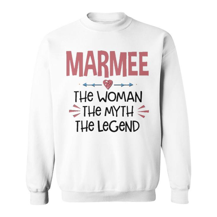 Marmee Grandma Gift   Marmee The Woman The Myth The Legend Sweatshirt
