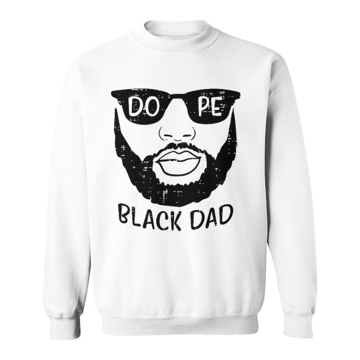Mens Black Dad Beard African History Pride Blm Daddy Papa Men Sweatshirt