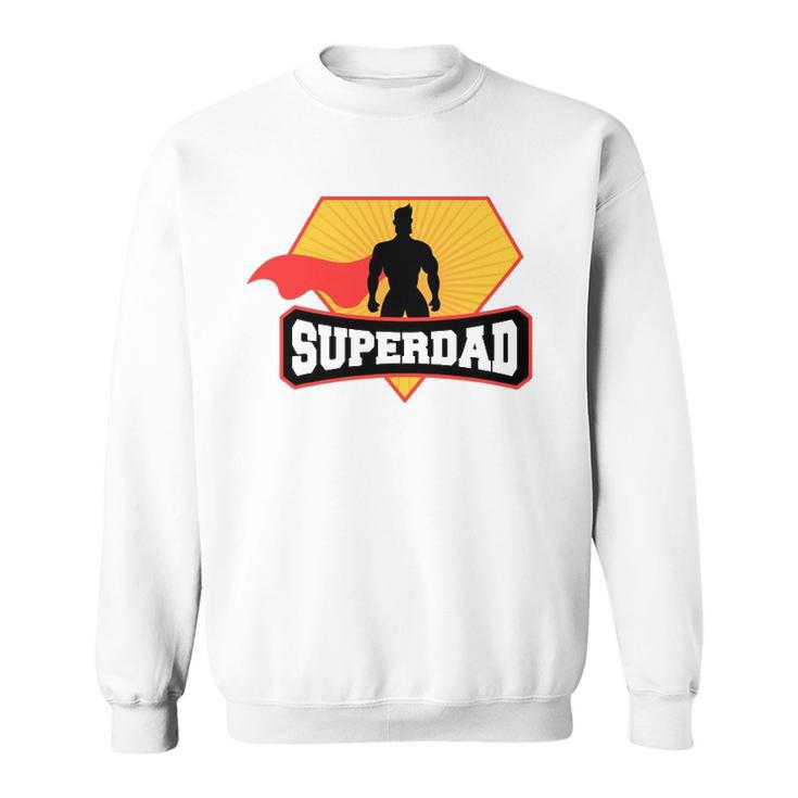 Mens Superdad - Superhero Themed For Fathers Day Sweatshirt