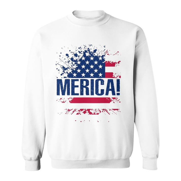 Merica S Vintage Usa Flag Merica Tee Sweatshirt