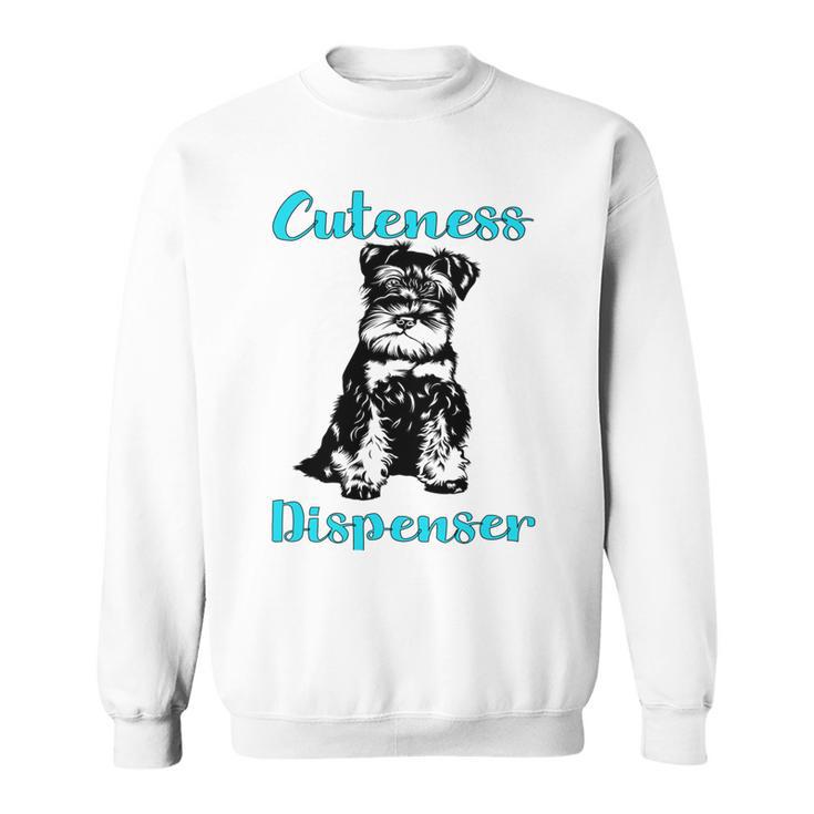 Miniature Schnauzer At Home Cuteness Dispenser Multi Tasking Dog Sweatshirt