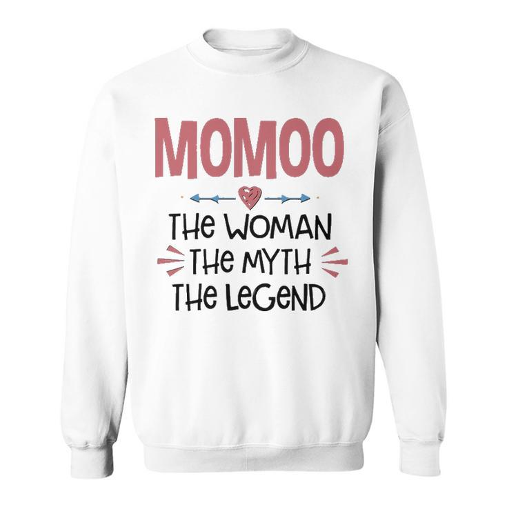 Momoo Grandma Gift   Momoo The Woman The Myth The Legend Sweatshirt