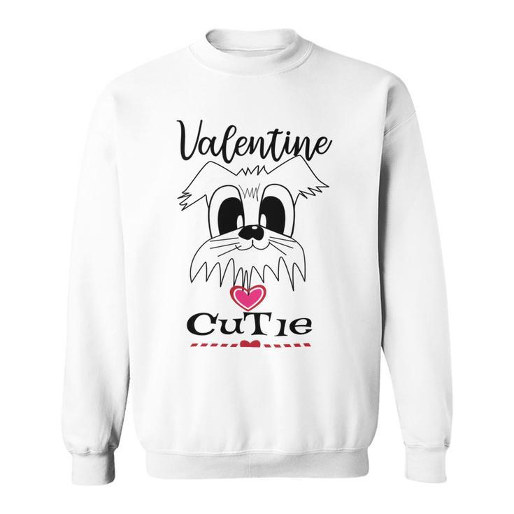 My Valentine Puppy Cutie Sweatshirt