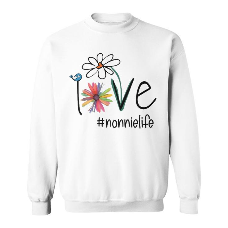 Nonnie Grandma Gift Idea   Nonnie Life Sweatshirt