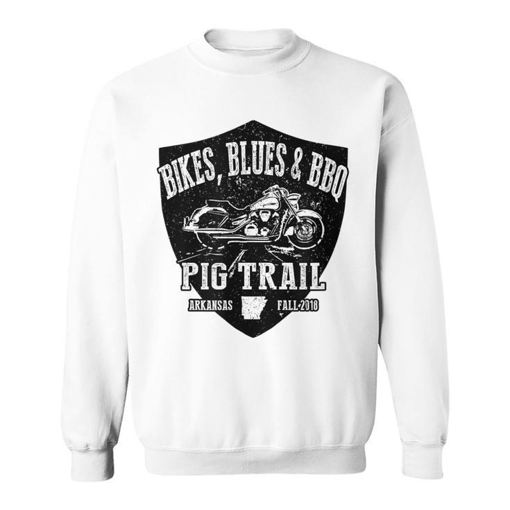 Official Pig Trail Bikes Blues Bbq Motorcycle Sweatshirt