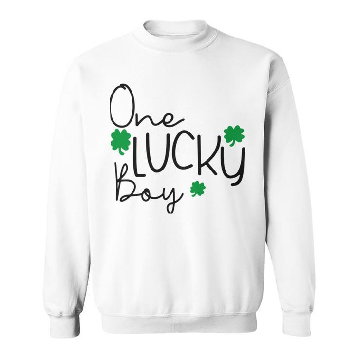 One Lucky Boy Funny St Patrick Day Sweatshirt