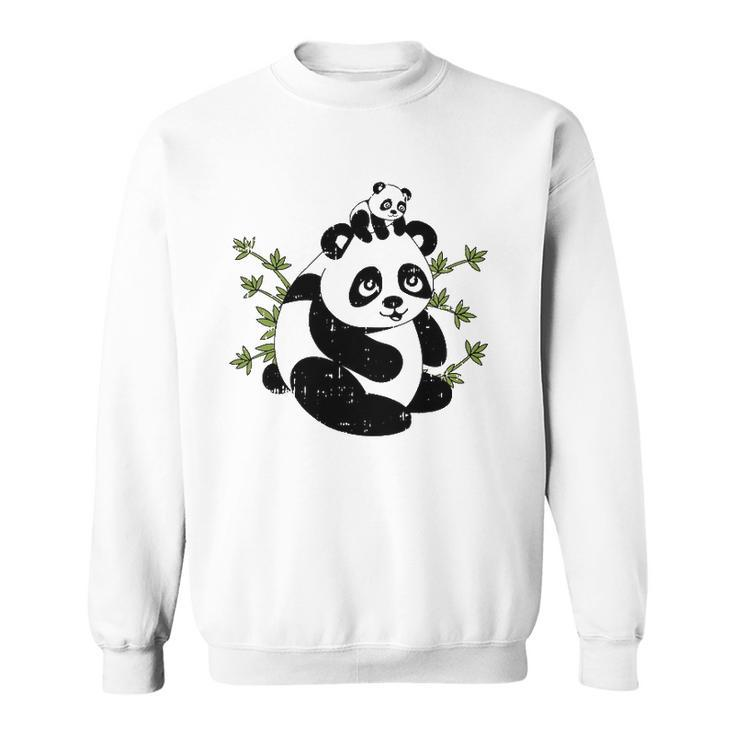 Papa Bear Panda Dad Baby Daddy Tee Cute Fathers Day Gift Sweatshirt