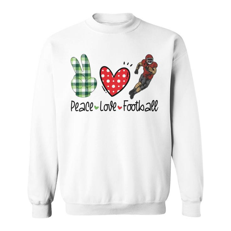Peace Love Football Sweatshirt