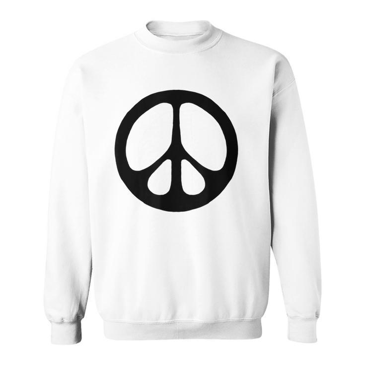 Peace Sign Minimalist Simple Sixties Lover 60S Retro Sweatshirt