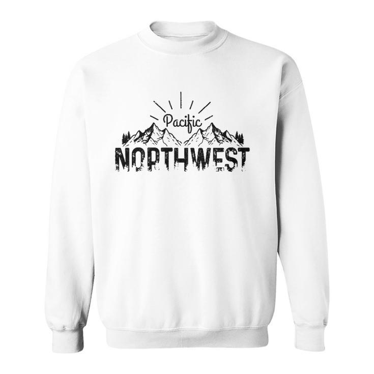 Pnw Pacific Northwest Vintage Oregon Washington Gift  Sweatshirt