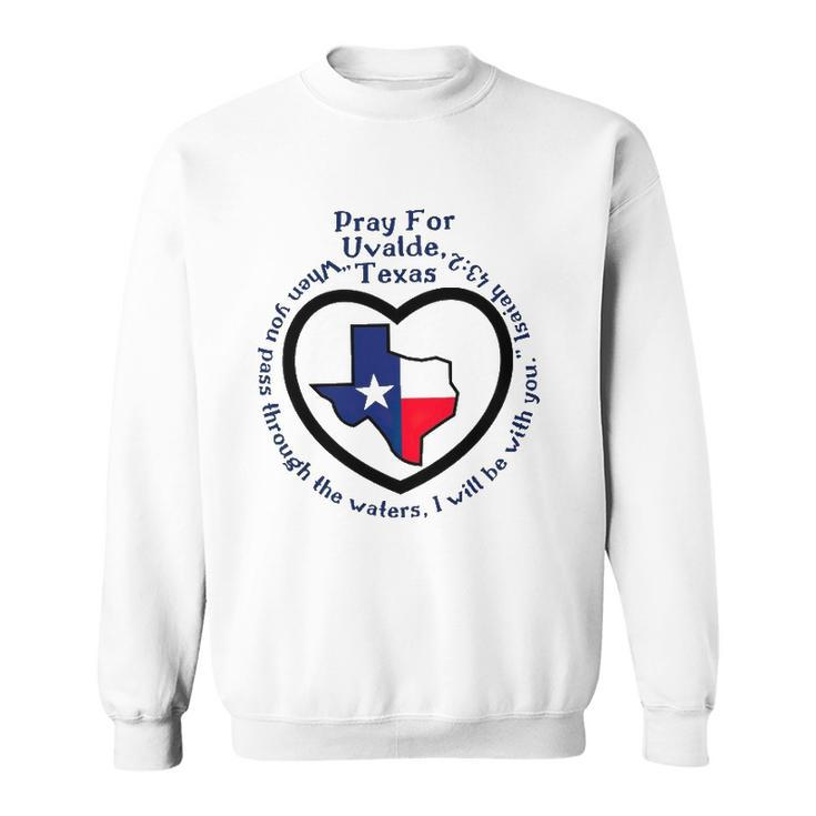 Prayers For Texas Robb Elementary Uvalde Texan Flag Map Sweatshirt