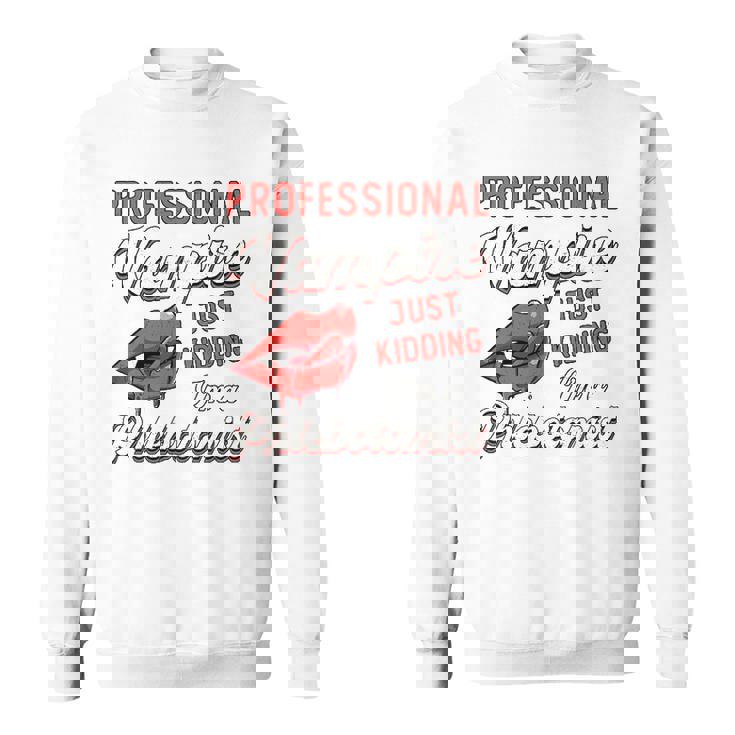 Professional Vampire Phlebotomyl Nurse Retro Phlebotomist Sweatshirt