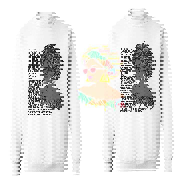 Proud Afro Leo Queen July August Birthday Leo Zodiac Sign Sweatshirt