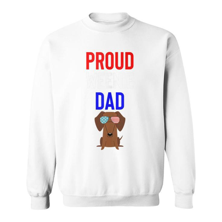Proud Weenie Dad 4Th Of July Womens Gift  Sweatshirt